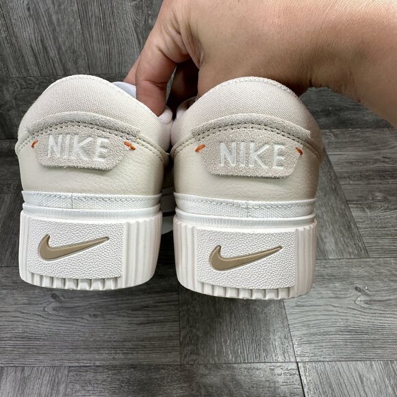 Nike Court Legacy Lift Women 9 Beige DM7590-200 Leather Lifestyle Shoes - Picture 6 of 8